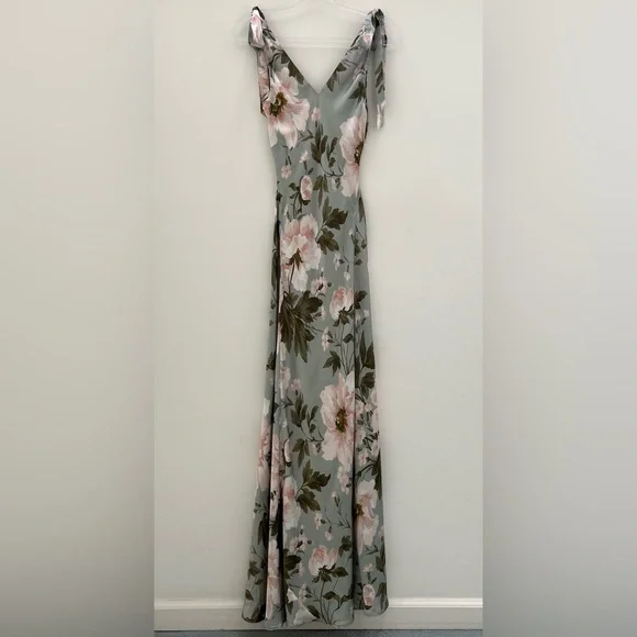 Reformation Pernille Silk Gown in Fauna Size S - Picture 5 of 16